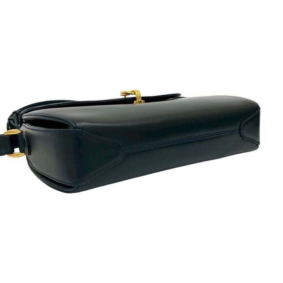 GUCCI Authentic Vintage Blue Leather Shoulder Bag - Picture 7 of 10